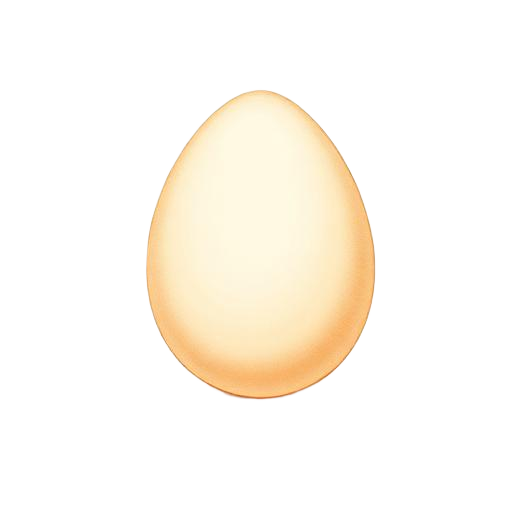 Egg illustration representing baby's stomach size at 1 Month