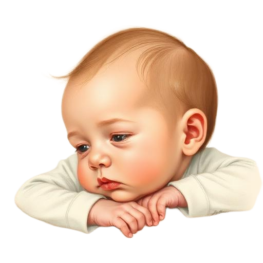 Baby rooting, head turning